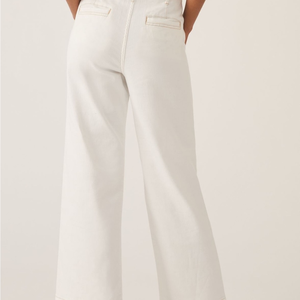 Pilcro White Patterned Lining Pants - image 3